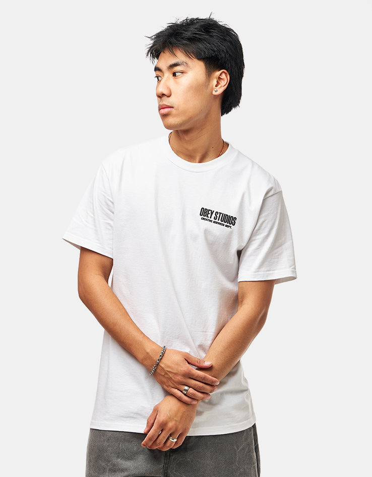 Obey Creative Services Dept. T-Shirt - White