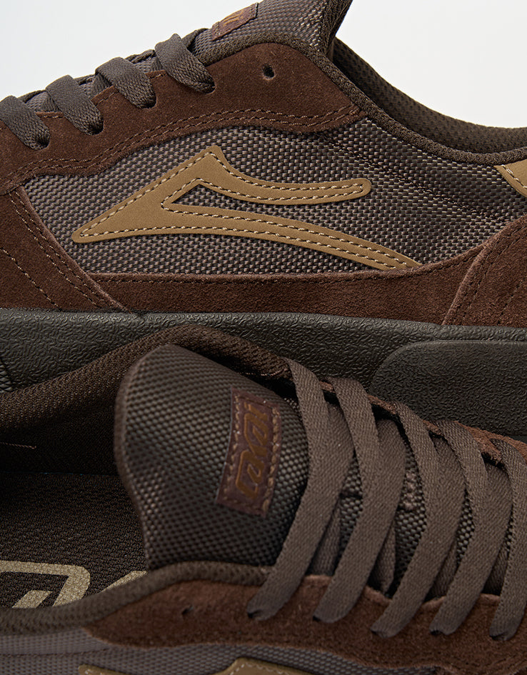 Lakai Cambridge Skate Shoes -  Chestnut/Monochrome Suede