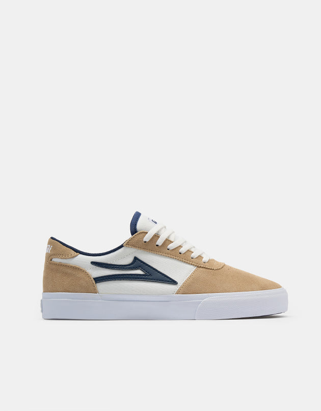 Lakai Manchester Skate Shoes -  White/Tan/Navy