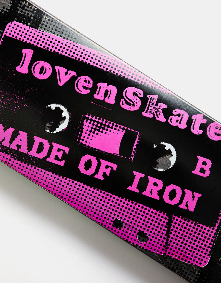 Lovenskate ‘MADE OF IRON’ Skateboard Deck - 8.25"