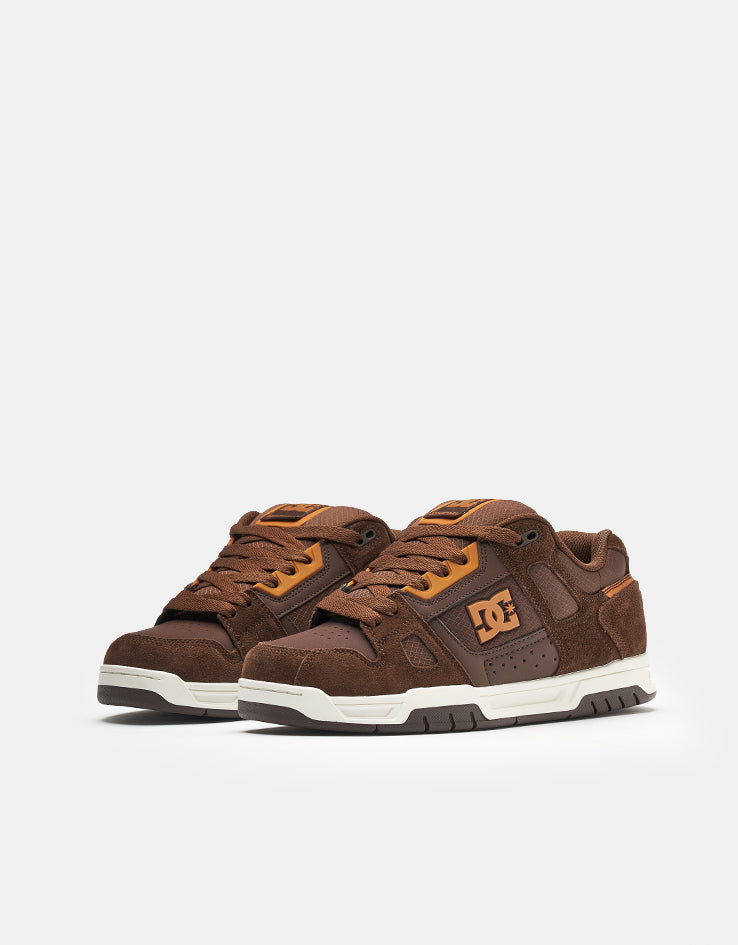 DC Stag Skate Shoes - Brown/Brown/Brown