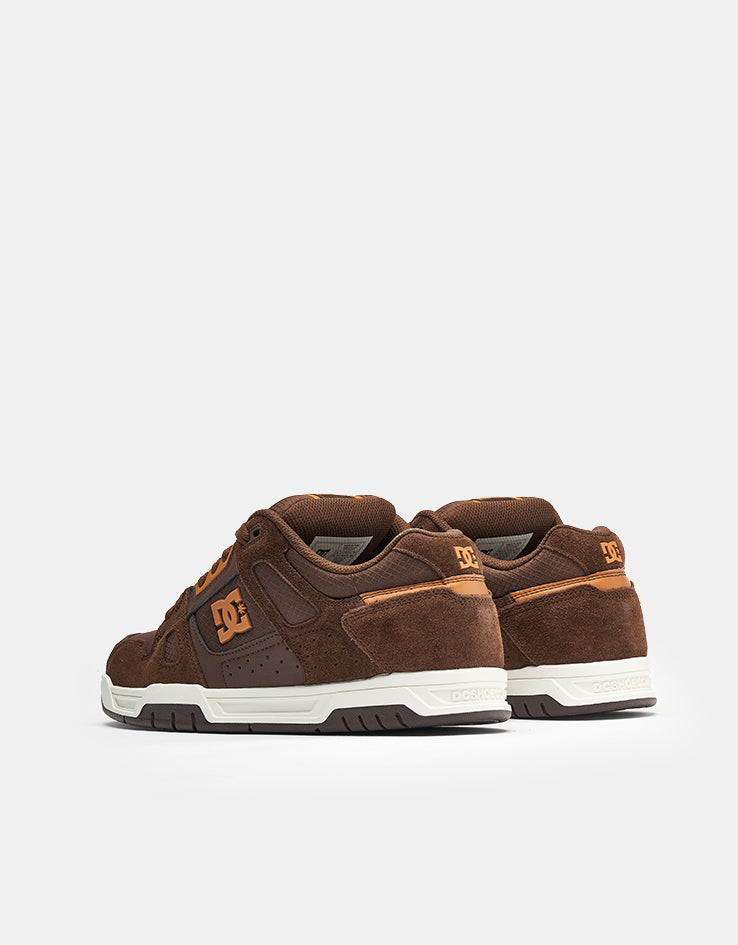 DC Stag Skate Shoes - Brown/Brown/Brown