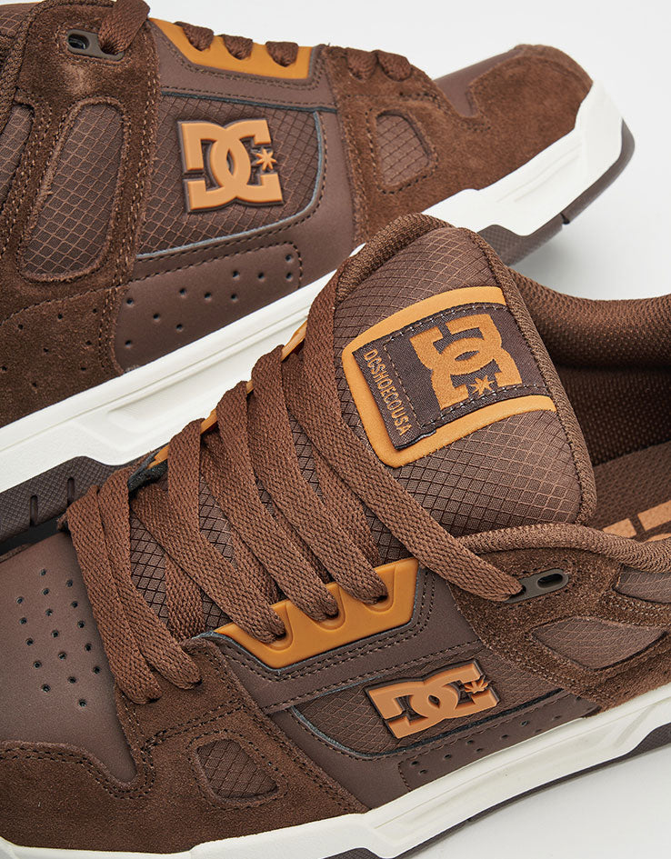 DC Stag Skate Shoes - Brown/Brown/Brown