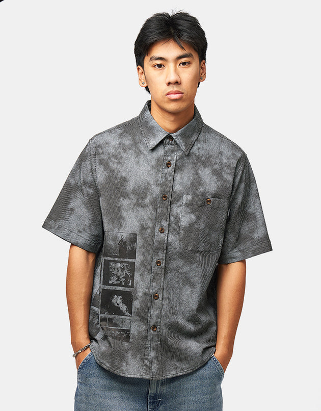 GX1000 S/S Button Down - Over Dyed/Bleach Spots