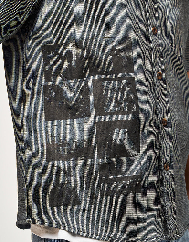 GX1000 S/S Button Down - Over Dyed/Bleach Spots