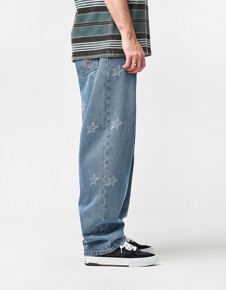 Vans Check-5 Baggy Denim Starmarked Pants - Stonewash Blue
