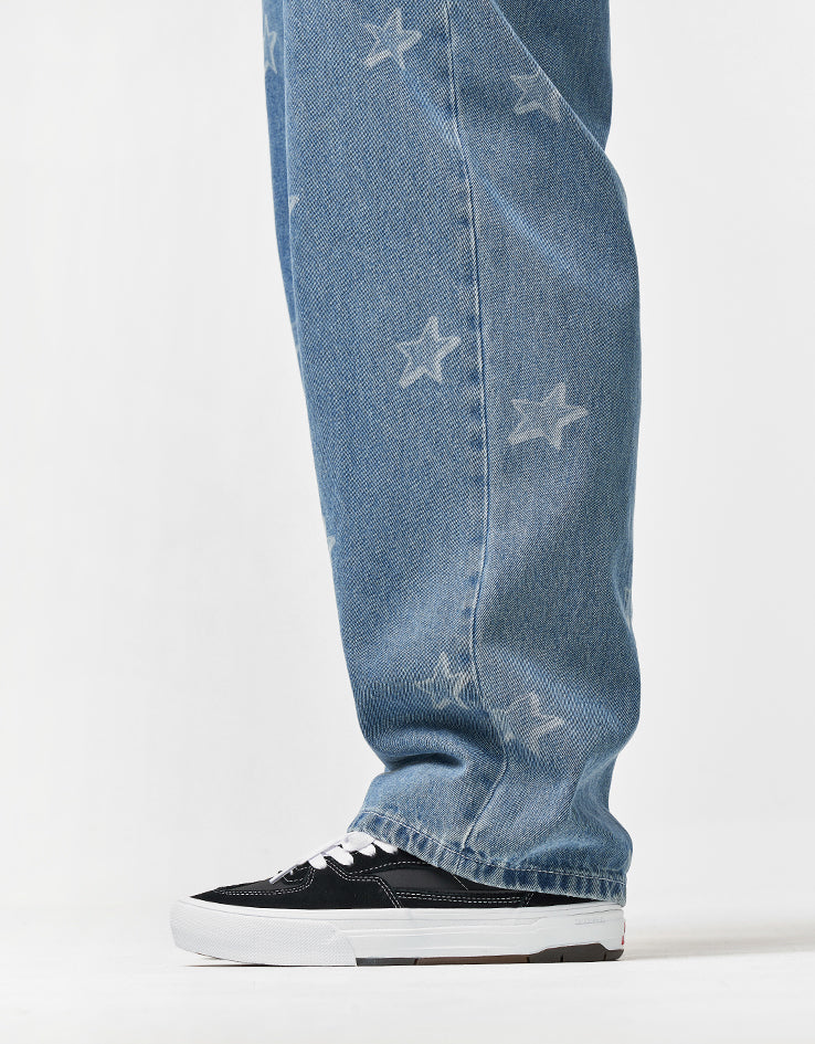 Vans Check-5 Baggy Denim Starmarked Pants - Stonewash Blue
