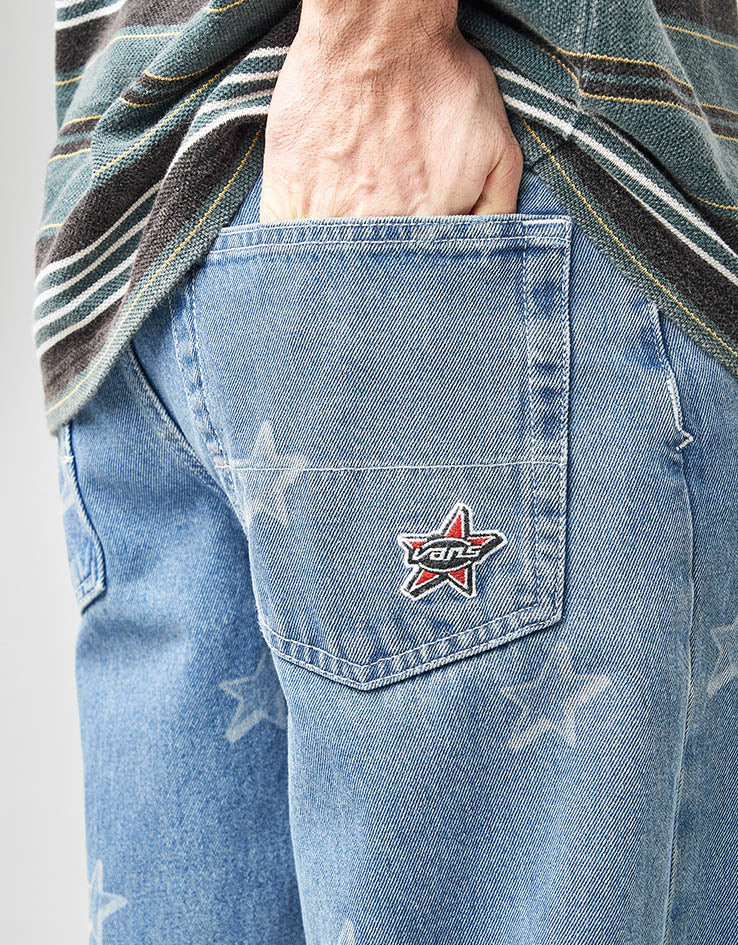 Vans Check-5 Baggy Denim Starmarked Pants - Stonewash Blue