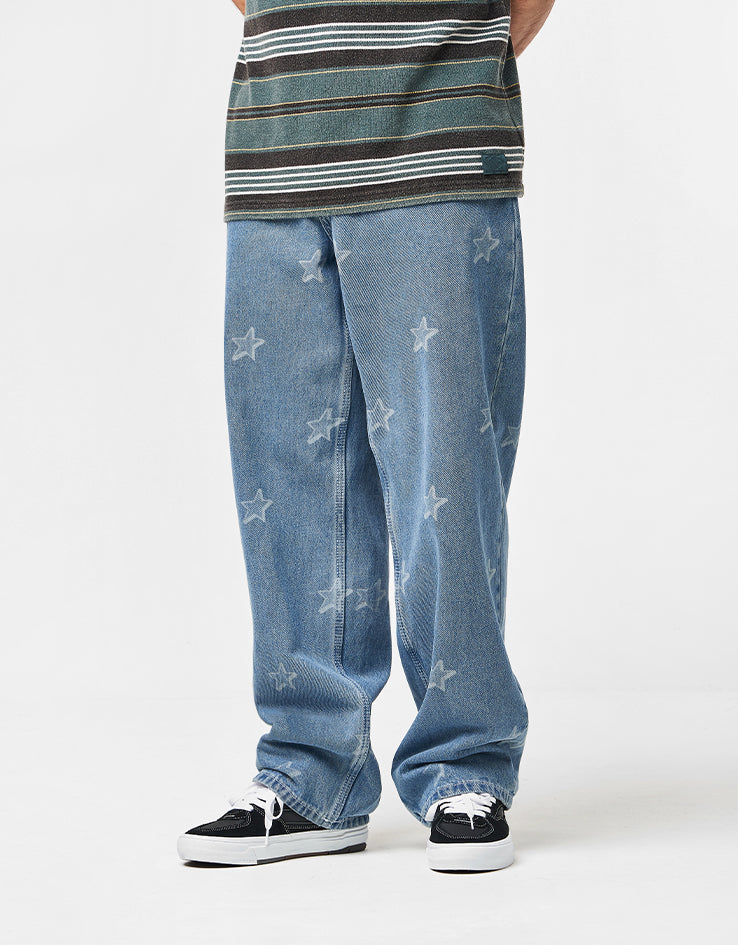 Vans Check-5 Baggy Denim Starmarked Pants - Stonewash Blue