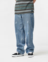 Vans Check-5 Baggy Denim Starmarked Pants - Stonewash Blue