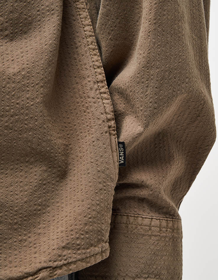 Vans Lawson Seersucker Pigment L/S Shirt - Bay Leaf
