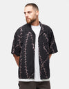 Vans Van Doren Printed Camp S/S Shirt - Black
