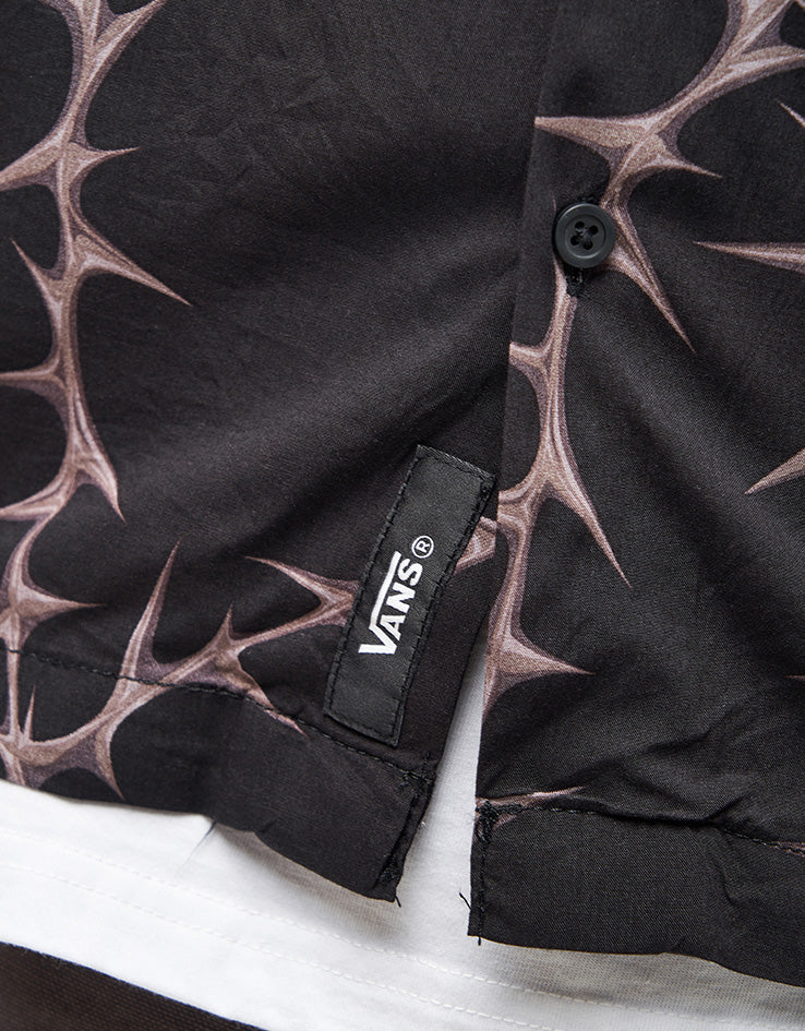 Vans Van Doren Printed Camp S/S Shirt - Black