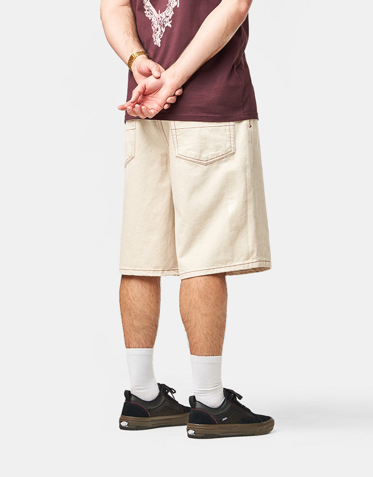 Vans Check-5 Baggy Denim Shorts - Natural Seed