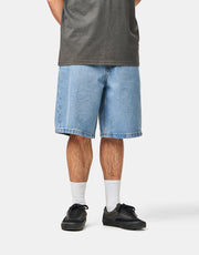 Vans Check-5 Baggy Denim Shorts - Stonewash Blue