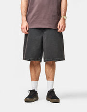 Vans Check-5 Baggy Denim Shorts - Washed Black