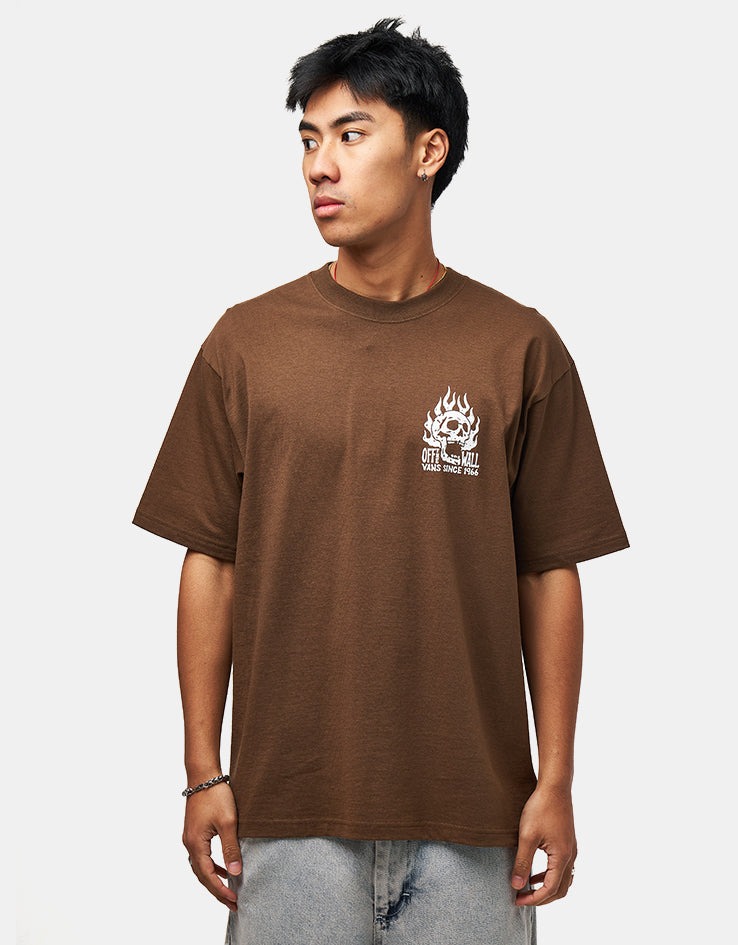Vans Off The Wall Fever T-Shirt - Vintage Cocoa