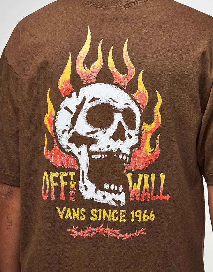 Vans Off The Wall Fever T-Shirt - Vintage Cocoa