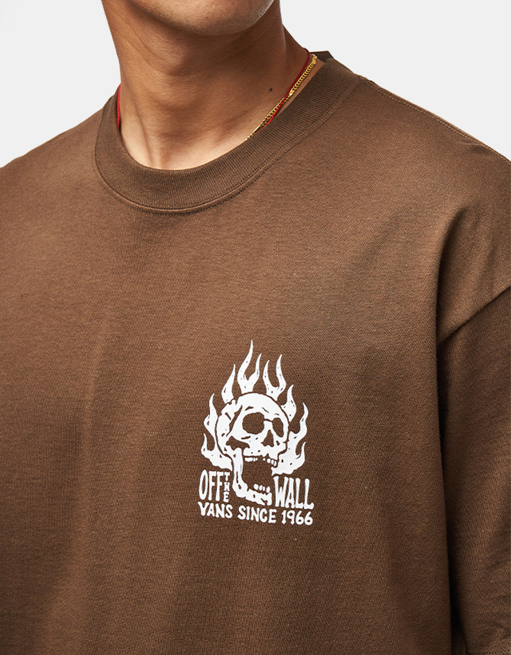 Vans Off The Wall Fever T-Shirt - Vintage Cocoa