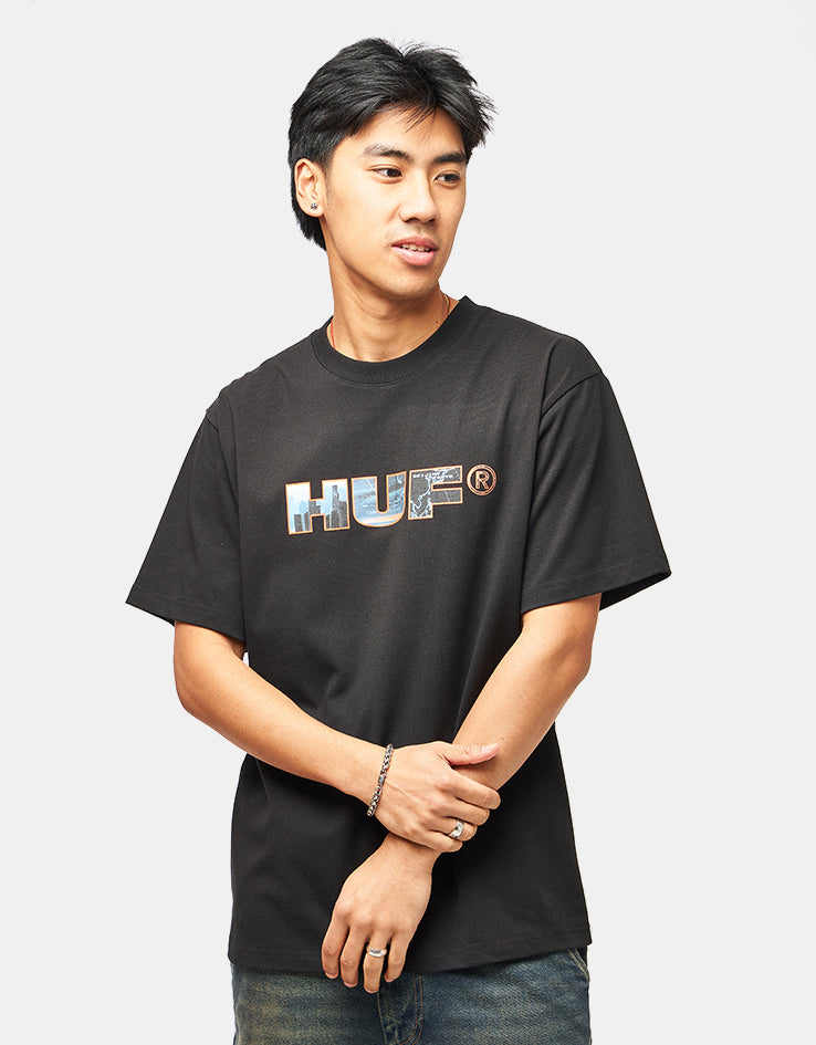 HUF Flight Path T-Shirt - Black