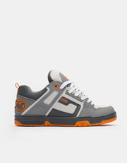 DVS Comanche Skate Shoes - Charcoal/Grey/Orange Nubuck