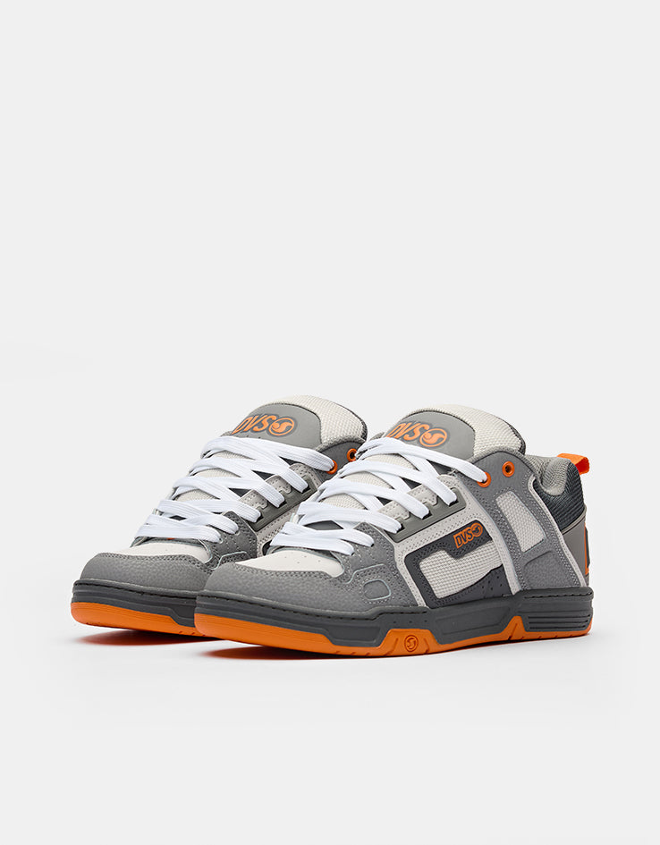 DVS Comanche Skate Shoes - Charcoal/Grey/Orange Nubuck
