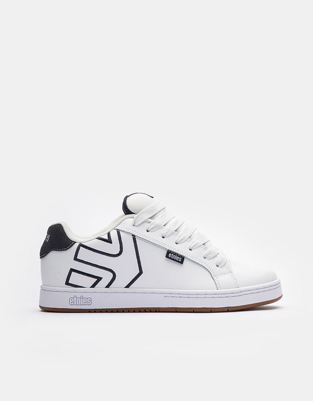 etnies Fader Skate Shoes - White/Navy