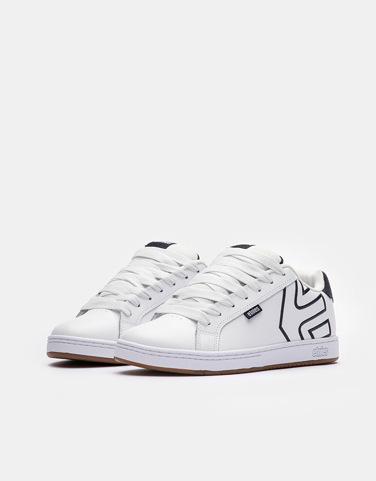 etnies Fader Skate Shoes - White/Navy