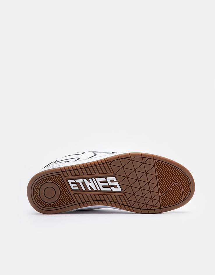 etnies Fader Skate Shoes - White/Navy