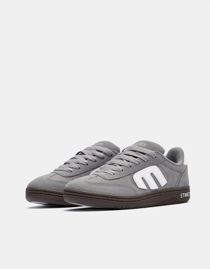 etnies Locut Skate Shoes - Grey/White/Gum