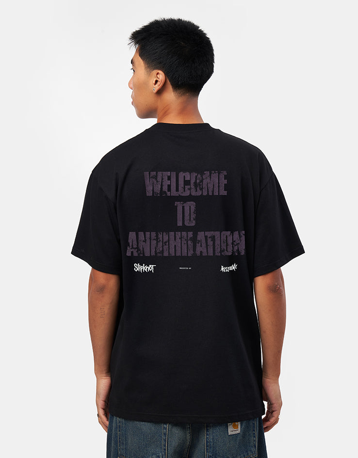 Welcome x Slipknot Annihilation T-Shirt - Black