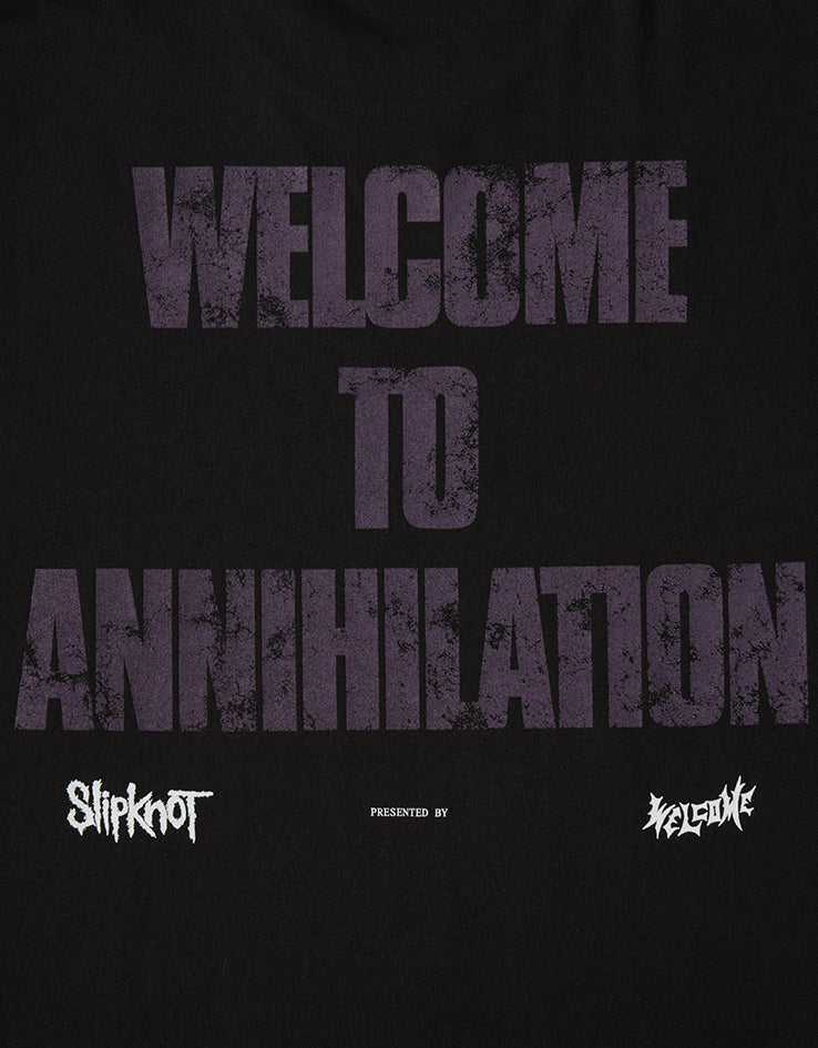 Welcome x Slipknot Annihilation T-Shirt - Black