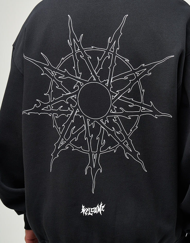 Welcome x Slipknot Nonagram Zip Hoodie - Black