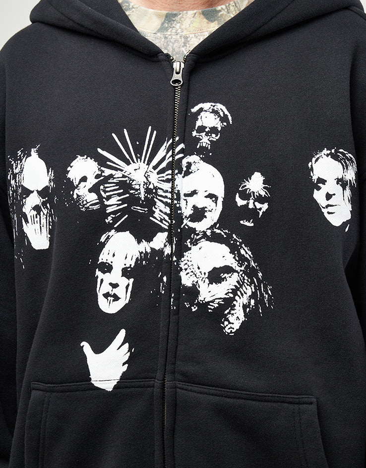 Welcome x Slipknot Nonagram Zip Hoodie - Black
