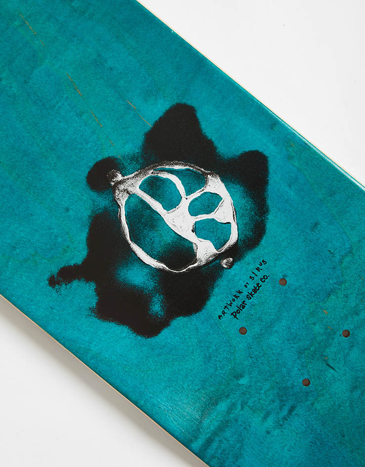 Polar Stroke Logo Skateboard Deck - Cream