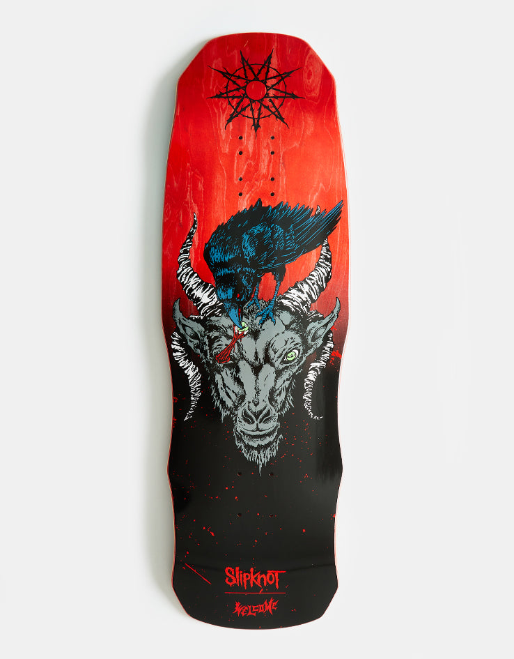 Welcome x Slipknot Spit it Out on Dark Lord Skateboard Deck - 9.75"