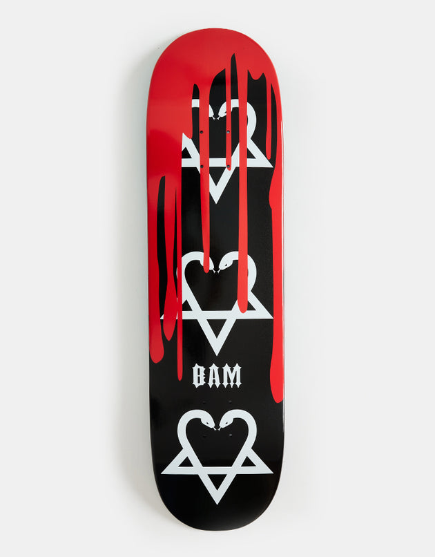 Zero x Bam Margera Snake-a-gram w/Blood Guest Skateboard Deck