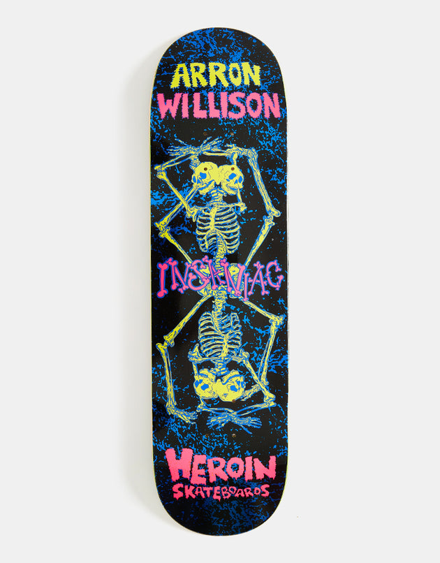 Heroin Aaron Wilson Knock Off Skateboard Deck - 8.5”