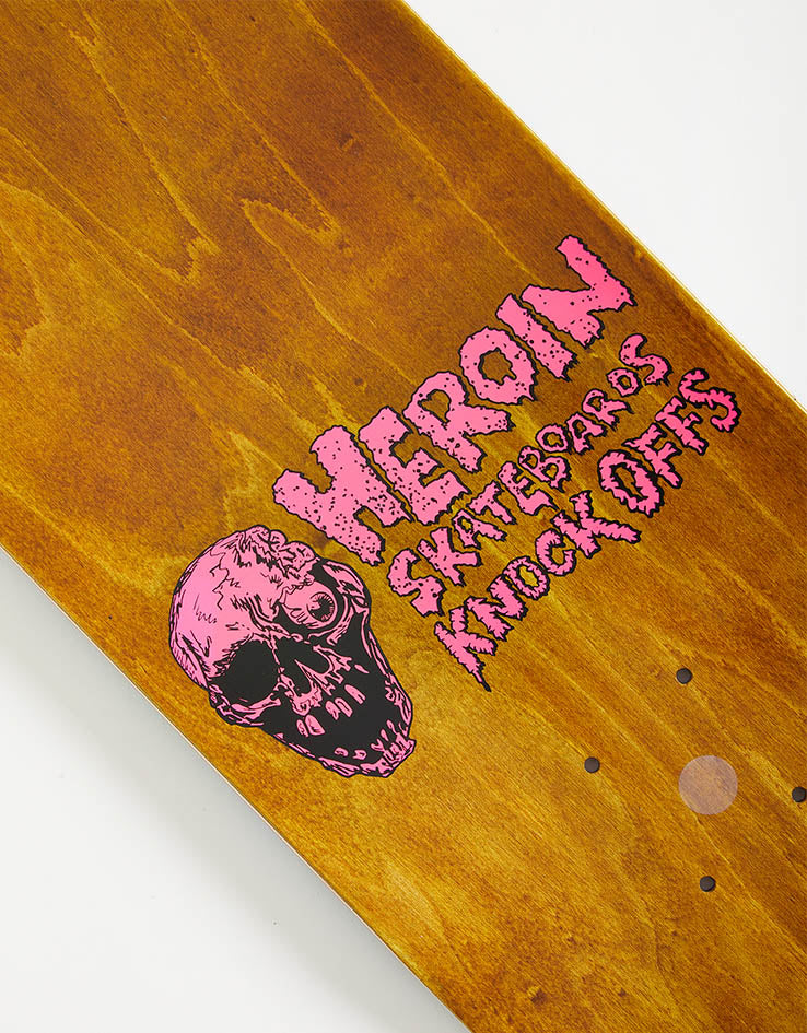 Heroin Aaron Wilson Knock Off Skateboard Deck - 8.5”