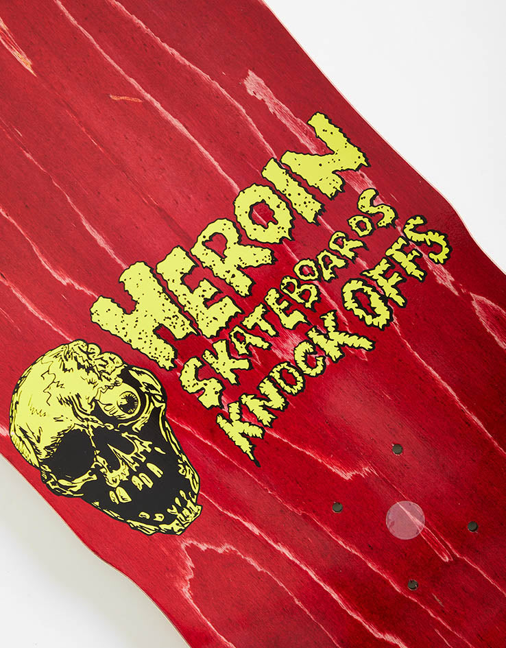 Heroin Dead Dave Knock Off Skateboard Deck - 10.1”