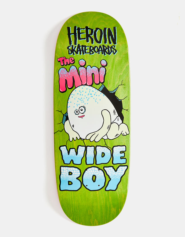 Heroin Mini Wide Boy Skateboard Deck - 10.5”