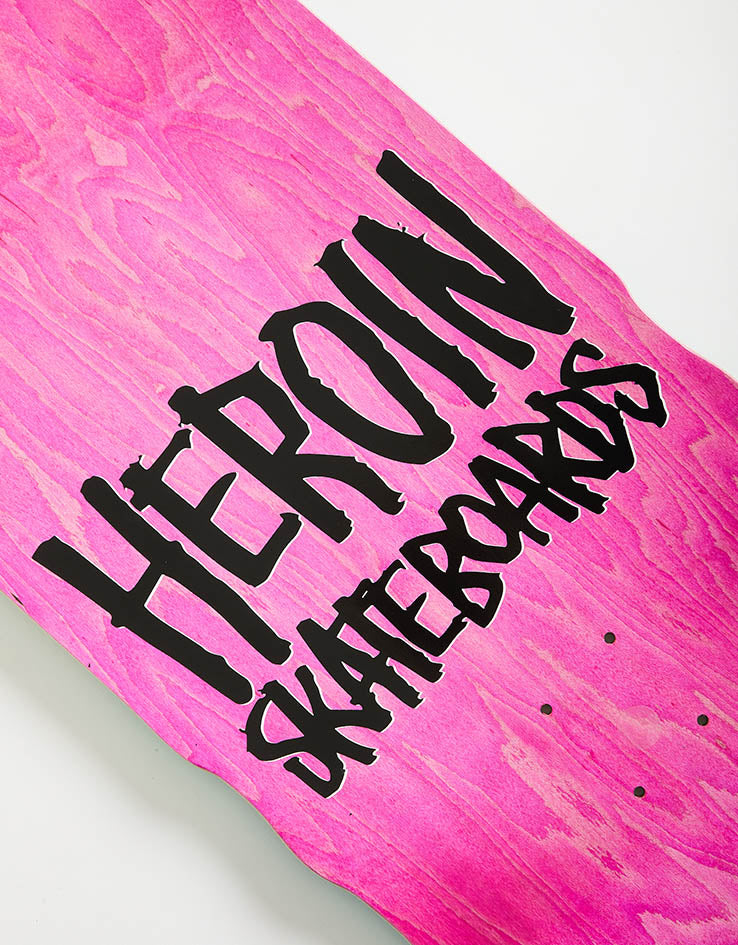 Heroin Pumpkin Wide Boy Skateboard Deck - 10.75”