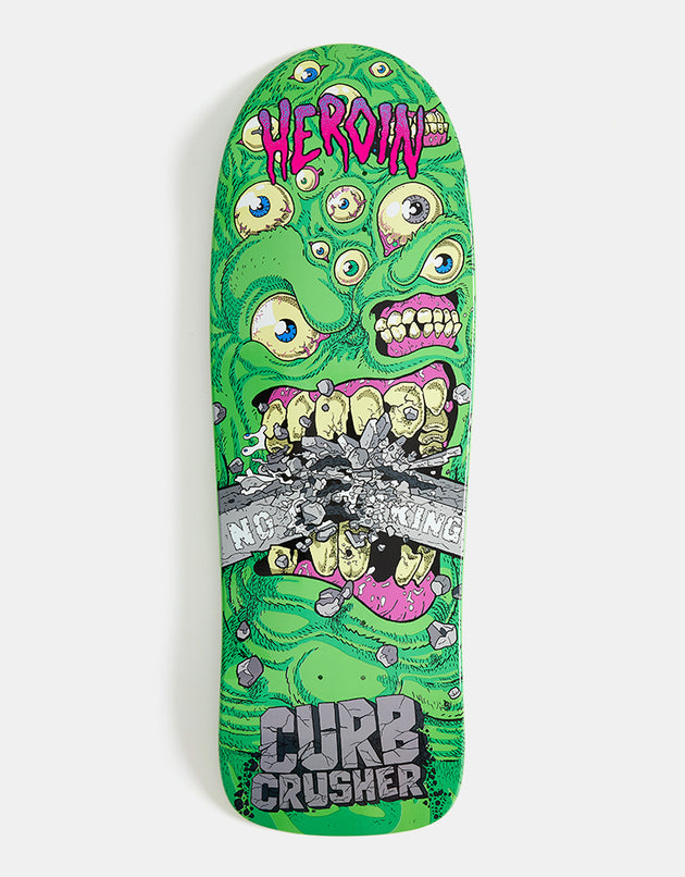 Heroin Curb Crusher Chomp Skateboard Deck - 10.25"