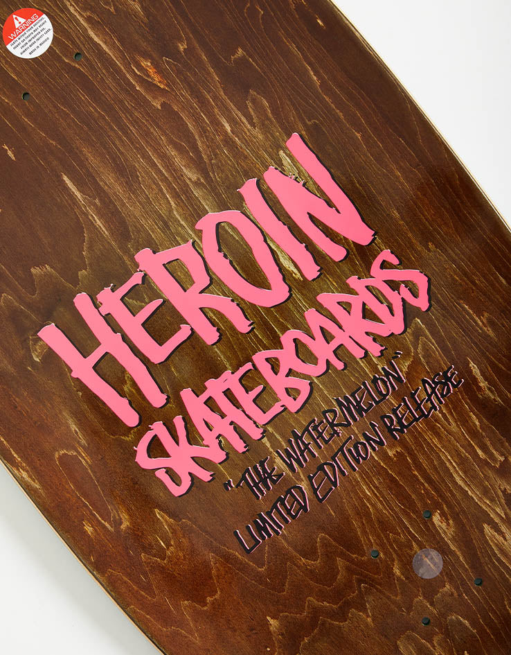 Heroin Watermelon Skateboard Deck - 13.5”