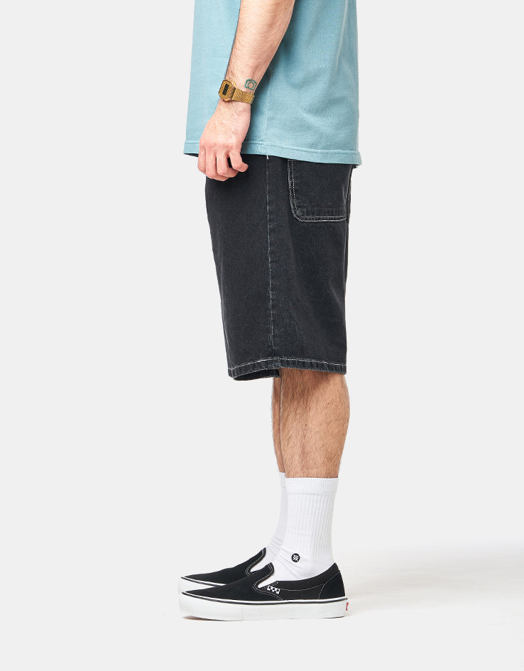 Stan Ray Wide 5 Denim Shorts - Washed Black