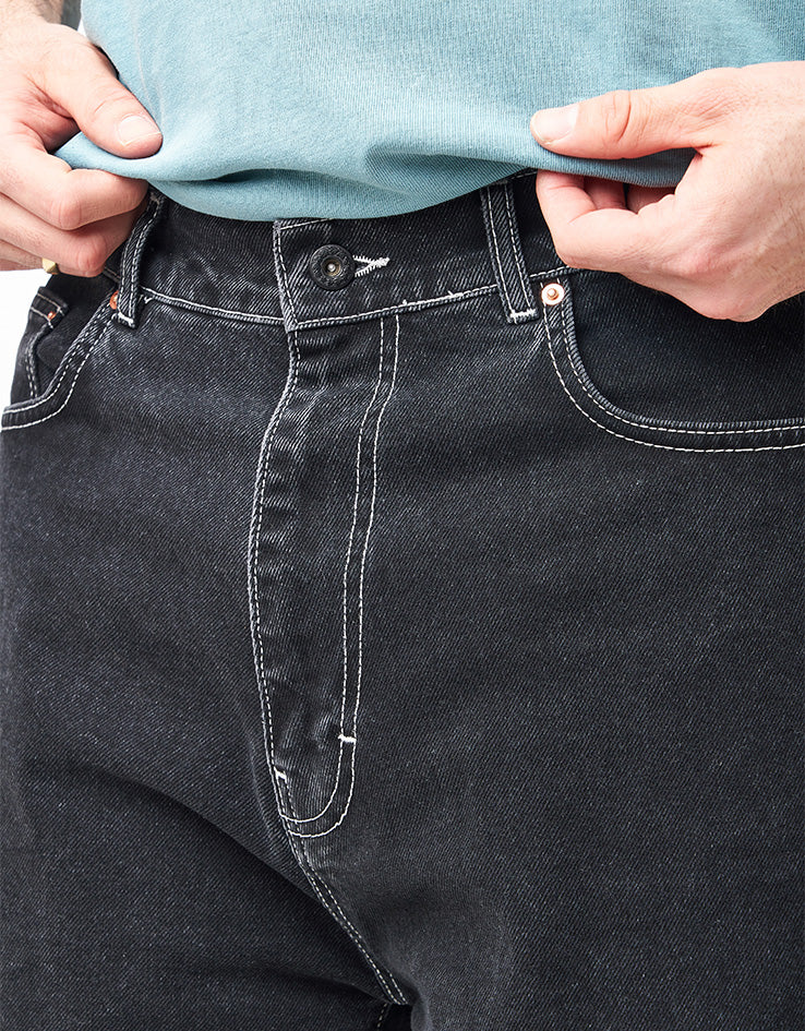 Stan Ray Wide 5 Denim Shorts - Washed Black