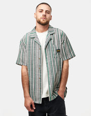 Stan Ray Tour S/S Shirt - Black/Green Stripe