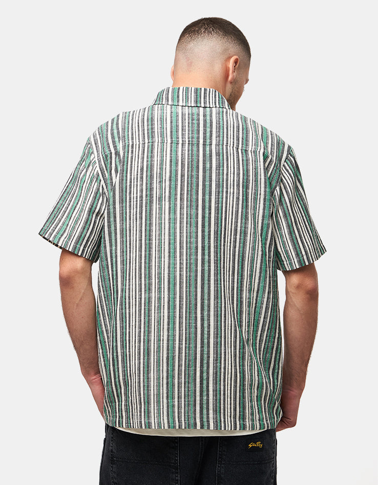 Stan Ray Tour S/S Shirt - Black/Green Stripe