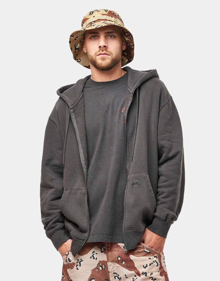 Stan Ray Patch Zip Hoodie - Raven Black