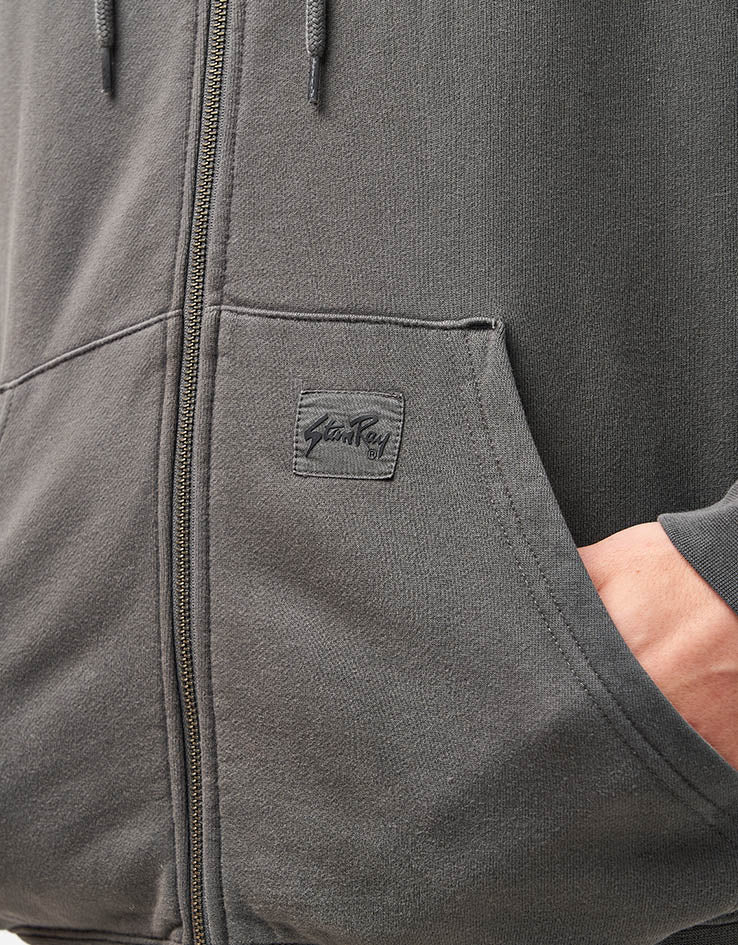 Stan Ray Patch Zip Hoodie - Raven Black